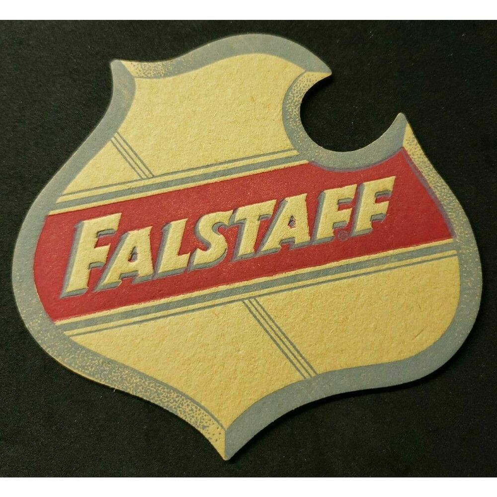 Vintage 1950's Falstaff Beer Glass Coaster New Old Stock PB61